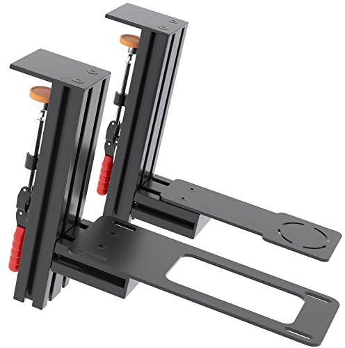 Meza Mount - Juego de 2 soportes de escritorio Hotas para el soporte de joystick Flight Sim compatible con Thrustmaster Warthog/WinWing Orion 2, soporte Hotas de altura y posición ajustables, soporte