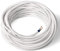 Amarcords - Cavo elettrico tessile colore BIANCO tondo seta 10 metri a 2 conduttori 2x075 - Filo rivestito in tessuto colorato vintage per lampade lampadari applique e abat jour.