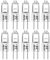 EKSAVE Ampoules Halogènes G4 Halogenlampen 20W 12V 280lm Warmweiß 2700K(10 Stück)
