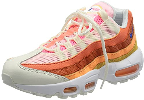 Nike WMNS Air Max 95 Damen Turnschuhe, Campfire Orange Racer Blue Sail, 36.5 EU