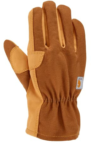 Carhartt Herren Handschuhe mit Offenem Bund, Kunstleder, Entenmuster Handschuhe für kaltes Wetter (1er Pack)