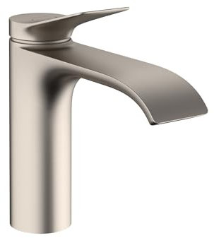 hansgrohe Vivenis 75020821 Moderne Waschbeckenarmatur mit 1 Griff, 1 Loch, 17,8 cm hoch, gebürstetes Nickel