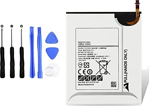 AKKEE EB-BT561ABE EB-BT561ABA Tablet Battery for Samsung Galaxy Tab E 9.6 T560 T561 T565 SM-T560 (WiFi) SM-T561 SM-T561N T561M T561Y SM-T565 19Wh 5000mAh with Tools