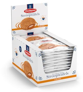 Daelmans Stroopwafels - Caramel Waffles – 39 g x 24 (Single Pack) in a Box - Authentic Dutch Caramel Waffle - Stroopwaffles