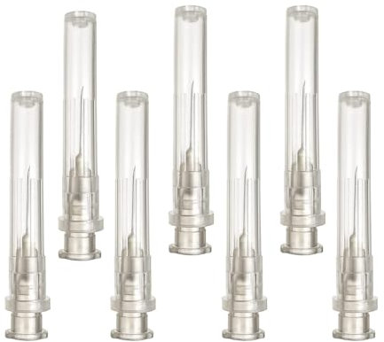 100 Stück 27G x 3/4 (0,4mm x 20mm) Edelstahl Abgabe Tube für Nachfüllflüssigkeiten,einzeln verpackt,Nachfüllröhrchen für Industrie,Wissenschaftslabore,Haushalt,Hobby,flüssiges Öl,Klebstoff