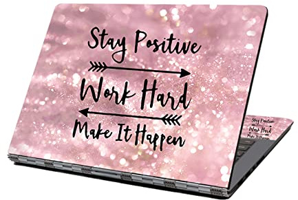 Adesivo per laptop da 13, 13,3, 14, 15,4, 15,6, 15,6 pollici, in vinile, per PC (nota scritta)