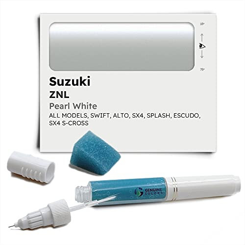 Genuine Colors Lackstift PEARL WHITE ZNL Kompatibel/Ersatz für Suzuki Weiß