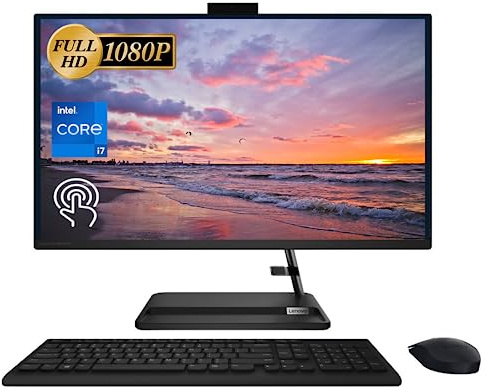 Lenovo 2023 Latest IdeaCentre 3 Premium All-in-One Desktop, 27 FHD Touchscreen Display, Intel Core i7-13620H, 32GB RAM, 1TB SSD, Webcam, HDMI, Wireless Mouse & Keyboard, Wi-Fi 6, Windows 11 Home