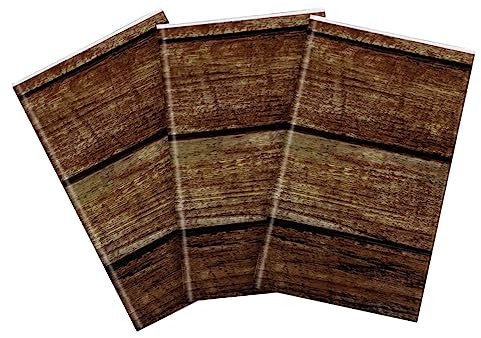 HOMSFOU 3st Tischdecke Land Bauerntischläufer Tischläufer Aus Holzmaserung Fotohintergrund Fallen Herbstkulissen Für Die Fotografie Aus Holz Drinnen Quadratischen Tisch Sport Baby