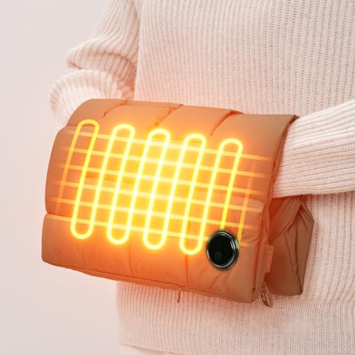 JISULIFE wiederaufladbare Handwärmer, 6-stufig beheizte Handschuhe mit Einer【5000 mAh】 Powerbank, Mehrfunktionsheizkissen und Handwärmer, beheizte Handschuhe für Frauen, Kinder, Jagd, Camping - Grün
