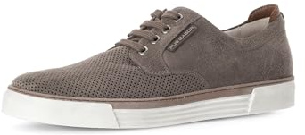 Pius Gabor Herren Sneaker Low,Halbschuhe,recyceltes Futter,zertifiziertes Leder,Wechselfußbett,schnürer,straßenschuhe,Wolf,42 EU / 8 UK