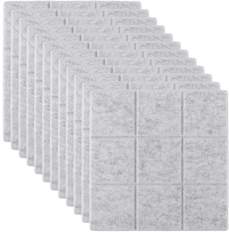 ZOFUN 12 Stück Filz Pinnwand Große, 30x30cm Pinnwand Filz Filzboard Memotafeln Memo Boards Korkplatte Wanddekoration, Bulletin Board zum Selbergestalten für Büro, Küche, Fotos, Memos