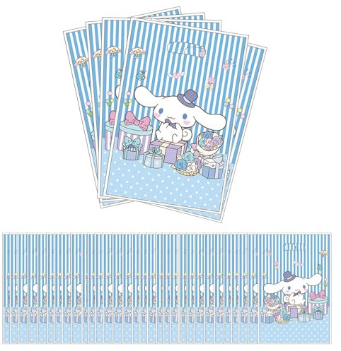 30 Stück Party Geschenktüten, Blaue Geschenktüten mit Henkel, Geschenktüten für Kindergeburtstage,Niedliches Cartoon-Thema für Kindergeburtstagsfeier Zubehör Dekorationen