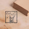 Motivstempel Eselflüsterer Rahmen - Esel Stempel Holzstempel donkey Scrapbooking 48 x 48 mm