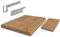 FURNIFY Arbeitsplatte (4 Lancelot Eiche Eckarbeitsplatte / 89x89cm / 28mm) Küchenarbeitsplatte Laminatplatte Küchenmöbel