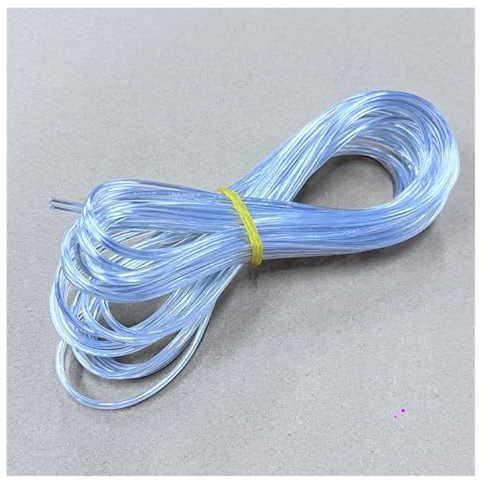 2-adrige transparente parallele Leitungen 22 AWG 0,3 Quadrat, klares transparentes paralleles Kabel, 2-poliges Netzkabel, LED-Lampenkabel, Silber(20m)