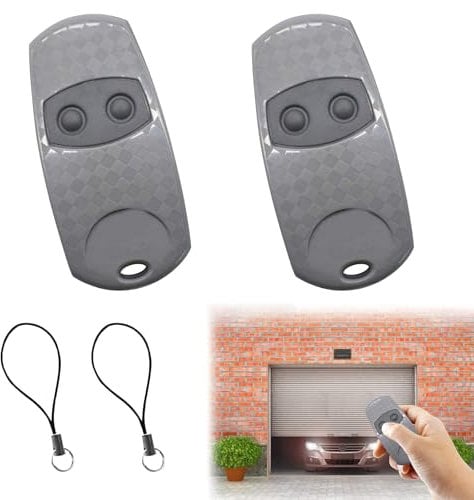 MADGININE 2 PCS Gate Fob,Garage Door Remote Control Fob,Garage Door Fob,Garage Remote Control Key Fob,with 2 Lanyards,433.92MHZ Universal Remote Control,Suitable for Came Top 432EE 432NA 432SA