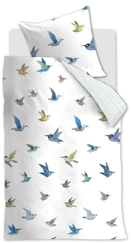 Beddinghouse x Fiep Amsterdam Vogels bettwäsche-Set 2 TLG. - 135x200 - Multi - Baumwolle - mit Reißverschluss