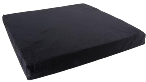 bescomedical Rollstuhl Sitzkissen SIKI 40 cm Schwarz - Universalkissen | Komfortkissen aus Qualitäts-Schaumstoff - atmungsaktives Kissen mit abnehmbarem Bezug - waschbar bis 30°C, druckentlastend