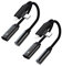Adaptador USB C/Lightning a Jack 3.5 mm, Adaptador de Auriculares 2 en 2 y Carga USB-C, Auriculares a Jack Audio Compatible con i Phone 16/15/14/13/12/X/8/7/Pad Galaxy S24/S23 (2 Pieza/Negro)