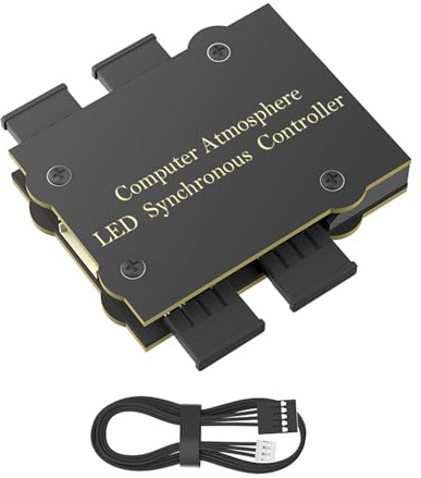 5V 3PIN ARGB Fan Controller 5V Illuminazione Computer Case Fan Atmosfere Sincronizzazione Luce Caso PC Accessorio Illuminazione