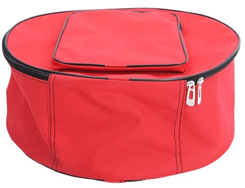 Tragetasche für Snare Drum 13 14 Zoll, Tragbar, Rot | Oxford Gewebe, für Outdoor Einsatz, Schützende Aufbewahrung, Handlich zu Tragen, für Schlagzeugzubehör
