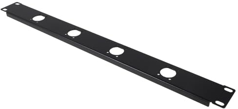 HONITANO Xlr Patch Panel Rack Montageplatte mit Scharnier für Audio Geräte Kabelorganizer Staubschutz Einfache Installation für Heimstudio und Büro Netzwerkgehäuse