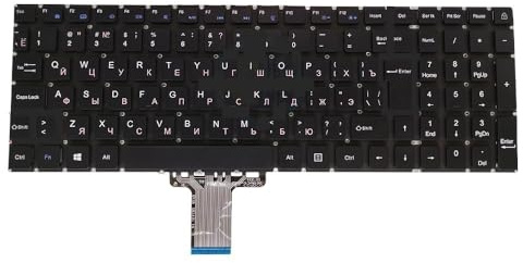 WGGYGMD Englische Laptop-Tastatur, russische Tastaturen K15XCHR XN38 USA RUS für QWERTY für Teclado-Notebooks(XM342G RU)