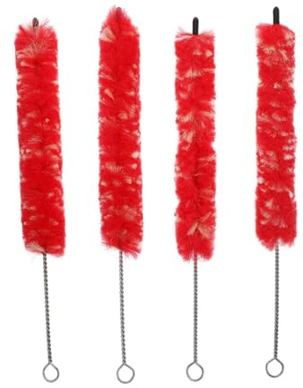 HOMOCONO Klarinettenreinigungsbürste Weiche Bürste mit Loch aus Plüsch Leicht Tragbares Instrumentenreinigungszubehör Am Bürstenschwanz für Innere Reinigung Zufällige Farbe