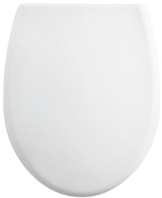 Wirquin 20724947 Abattant WC Casablanca Blanc | Thermodur, frein de chute, déclipsable, fixation par le dessus, charnières inox, forme U universelle