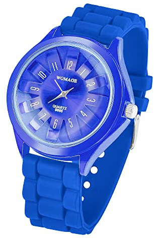 Taffstyle Unisex Armbanduhr mit Metallgehäuse & Silikonarmband – Analog Quarzuhr für Damen und Herren – leichte Sportuhr in vielen Farben – spritzwassergeschützt, ideal für Freizeit & Alltag
