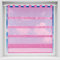 Bistrogardine in transparent mit Raffoptik, einfarbige und lichtdurchlässige Voile-Scheibengardine mit Schlaufe, in vielen Größen verfügbar (100 x 110 cm/pink - rosa)