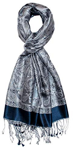 Lorenzo Cana Herrenschal Schal Schaltuch jacquard gewebt 100% Seide Paisley Muster Seidenschal Seidentuch Männerschal mehrfarbig 70 x 190 cm - 781731177