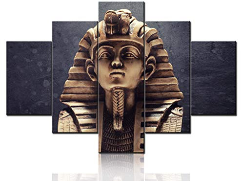 Mookou Egypt-Gemälde auf Leinwand, 5-teilig 60''Wx40''H Artwork-02