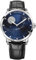 Agelocer Herren-Armbanduhr, echtes Diamant-Zifferblatt, blaue Mondphase, automatisch, mechanisch, Edelstahl, wasserdicht, Vu:6404a1, Mechanisch