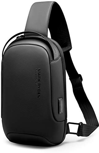 MARK RYDEN Crossbody wasserdichte Schultertasche für Männer Damen Diebstahlsicherung Brusttasche Travel Umhängetasche Passend für 9,7 iPad