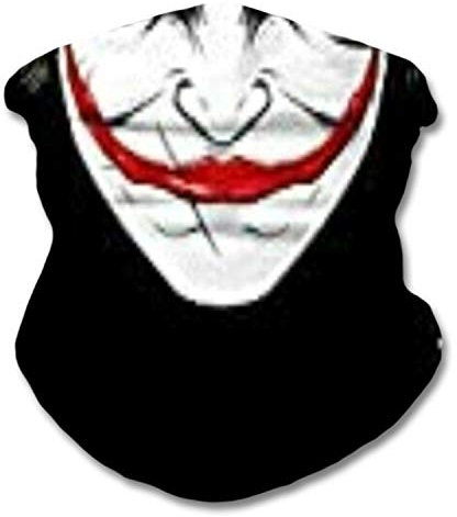 Lizzy Multi functional Head wear Bandana Face Cover | Unisex | One Size Fits Most | Face Cover Neck Tube Snood Scarf Reusable UK (Joker)
