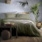Appletree - Dark Green Duvet Cover Sets - Super King Bedding Size (260 x 220cm) - Green Khaki Duvet Cover Bedding - Soft & Luxury 100% Cotton Bed Set - Forest Green Duvet Cover - Hotel Bedding Style