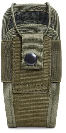 MiOYOOW Tactical Radio Holster, Molle Funkgerätetasche Halter Verstellbarer Walkie Talkie Pouch 15x5x6.5cm