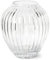 Kähler Vase H14 cm Hammershøi aus mundgeblasenem Glas dänisches Design, klar