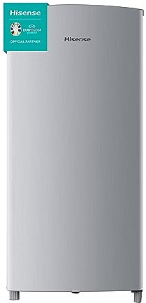 Hisense MUR52150SF Frigorifero Monoporta Linea POP, Capacità 150 Litri, Altezza 113 cm, Compatto con congelatore in alto, Silver