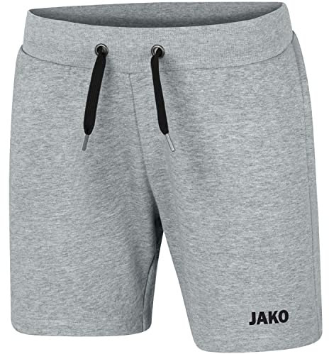 JAKO Damen Shorts Base Damen, Hellgrau-Meliert, 40
