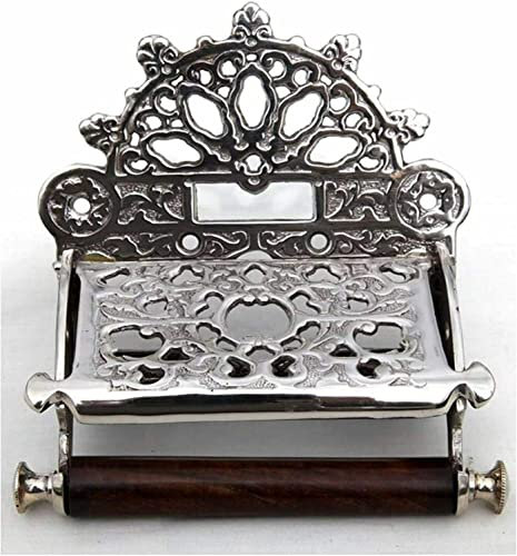 VCraft Victorian Style Decorative Toilet roll Holder Nickle Plated