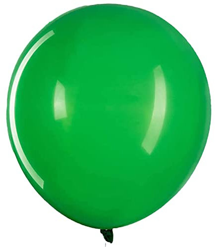 Vsosfiza 6 Stück 36 Zoll Großer Luftballons Grün, Jumbo Grün Latex Helium ballons für Party Deko(Ø 45 cm)