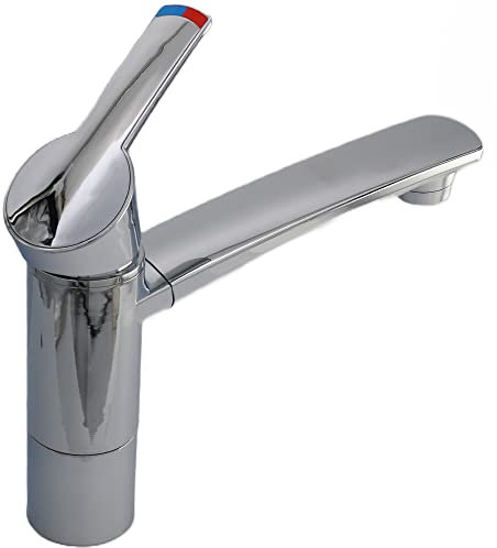 Wasserhahn Einhebelmischer Como Wohnmobil Wohnwagen Caravan Camping Boot + Schalter Chrom