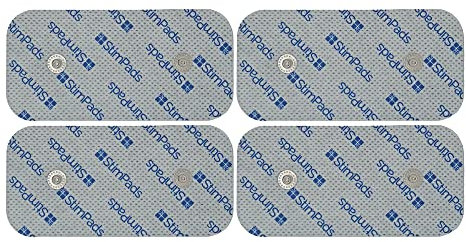 Stimpads EMS und TENS Elektroden Pads kompatibel mit Compex-Geräte • 4 Elektroden 50X100mm mit doppeltem 3,75mm Easy Snap • Zertifiziertes Medizinprodukt von Motron NV