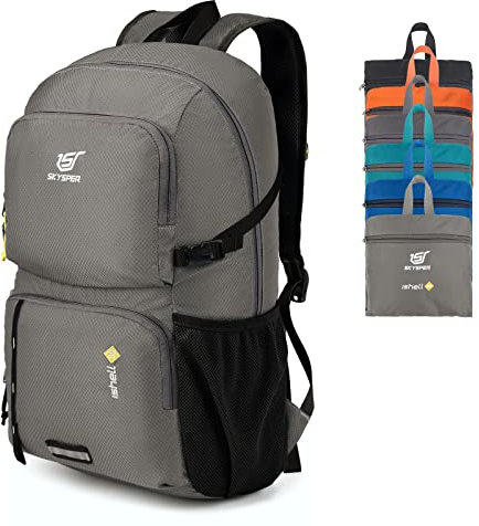 SKYSPER Sac à Dos 30L Ultra Léger pour Femme et Homme - Randonnée, Camping, Loisir, Voyage, Sports de Plein Air - Résistant et Unisexe