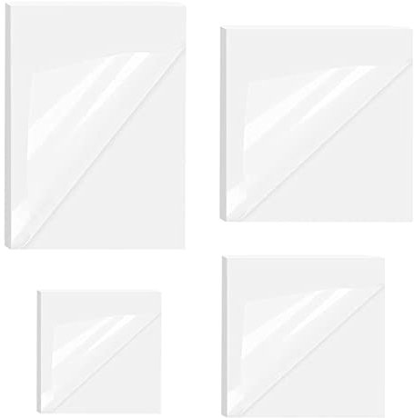 luoshaPUCY 200 Blätter Transparente Haftnotizen, Transparent Sticky Notes Set Wasserfest und Wiederbeschreibbar durchsichtige Notizzettel für Schule Büro Zuhause (40*40mm+50*50mm+76*76mm+70*95mm)