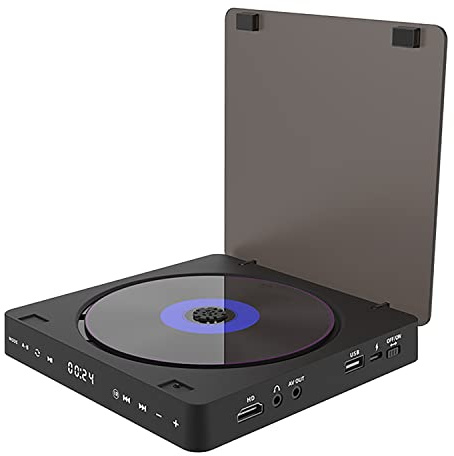 Doengdfo HD DVD/VCD-spelare bärbar videospelare 1080P mini anti-hopp DVD-spelare med ärrkontroll