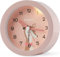 Juboos Réveil simulé pour Enfant, Joli réveil pour Enfant, réveil de Table de Chevet Silencieux pour garçons et Filles avec veilleuse (Rose)